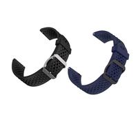 Lamshaw Compatible avec les bracelets de montre AngelSense, bracelet en silicone à dégagement rapide avec boucle en métal, compatible avec les montres AngelSense Assistive Technology (lot de 2, 1)