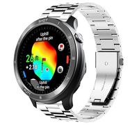 Lamshaw Compatible avec les bracelets Voice Caddie T11 Pro, bracelet de rechange en acier inoxydable à dégagement rapide, compatible avec Voice Caddie T11 Pro, T9 Watch (argent, bracelet de 22 mm)