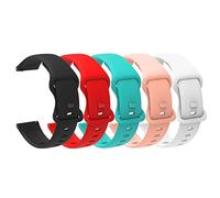 Lamshaw Compatible avec les bracelets Voice Caddie T11 Pro, bracelets de rechange en silicone souple compatibles avec Voice Caddie T11 Pro, T9 Watch (lot de 5-2, bracelet de 22 mm)