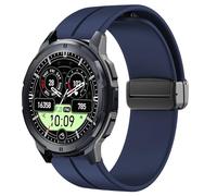 Lamshaw Compatible avec OUKITEL BT10 Smart Watch -Sport Silicone Replacment Bracelet avec Magnetic Folding Buckle Compatible avec OUKITEL BT10/BT20/BT50/BT80/BT101/BT13/BT12/BT103/V2 (Bleu)