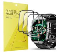 Lamshaw Compatible avec OUKITEL BT20 1,96 Pouces Smart Watch Film de Protection,3D Couverture Complète Protection d'écran, HD Ultra Transparente (3 Packs)
