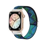 Lamshaw Compatible Bracelet Compatible avec Ice-Watch ICE smart 2.0 1.96''pouces smartwatch,Bracelet Sport de en Nylon en Élastiques,Fermeture en acier inoxydable de haute qualité (Schéma directeur)