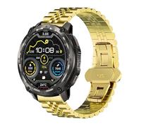 Lamshaw Compatible KOSPET Watch en acier inoxydable pur Bracelet en métal avec papillon boucle déployante lien Bracelet Compatible KOSPET Tank T3/T4/M3/M4 SmartWatch (Or)