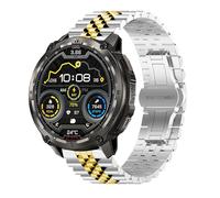 Lamshaw Compatible KOSPET Watch en acier inoxydable pur Bracelet en métal avec papillon boucle déployante lien Bracelet Compatible KOSPET Tank T3/T4/M3/M4 SmartWatch (Argent-Or)