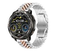 Lamshaw Compatible KOSPET Watch en acier inoxydable pur Bracelet en métal avec papillon boucle déployante lien Bracelet Compatible KOSPET Tank T3/T4/M3/M4 SmartWatch (Argent-Rose Or)