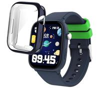 Lamshaw Coque Compatible avec ICE-WATCH - Ice Smart Junior 3.0 Find My 1.75 Pouces SmartWatch, Coque avec Protecteur D'écran,[Anti-Rayures] [Ultra Mince Souple] Couverture Totale TPU (Bleu)