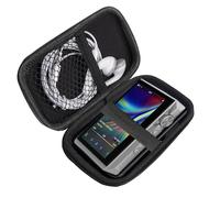 Lamshaw Coque de Protection Premium MP3 - Choc Grade avec Fermeture Éclair, Étui Portable Résistant à l'eau et à la Poussière - Compatible avec Hidizs AP80 Pro 2.45''Pouces Lecteur MP3 (Noir)