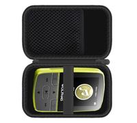 Lamshaw Coque de Protection Premium MP3 - Housse Anti-Choc Grade avec Fermeture Éclair, Étui Portable Résistant à l'eau et à la Poussière - Compatible avec WOLFANG WMP01 Lecteur MP3 (Noir)