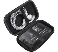 Lamshaw Coque de Protection Premium MP3 - Housse Anti-Choc Grade avec Fermeture Éclair, Étui Portable Résistant à l'eau et à la Poussière - Compatible avec FiiO Echo Mini Lecteur MP3 (Noir)