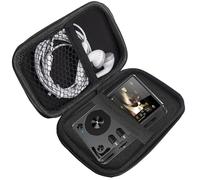 Lamshaw Coque de Protection Premium MP3 - Housse Anti-Choc Grade avec Fermeture Éclair, Étui Portable Résistant à l'Eau et à la Poussière - Compatible avec HIFI WALKER H2 2'' Pouces Lecteur MP3 (Noir)