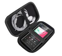 Lamshaw Coque de Protection Premium MP3 - Housse Anti-Choc Grade avec Fermeture Éclair, Étui Portable Résistant à l'eau et à la Poussière - Compatible avec FiiO M21 4.7 Pouces Lecteur MP3 (Noir)