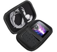 Lamshaw Coque de Protection Premium MP3 - Housse Anti-Choc Grade avec Fermeture Éclair, Étui Portable Résistant à l'eau et à la Poussière - Compatible avec YOTON YM03 1.4'' Pouces Lecteur MP3 (Noir)