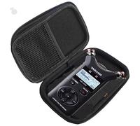 Lamshaw Coque de Protection Premium MP3 - Housse Anti-Choc Grade avec Fermeture Éclair, Étui Portable Résistant à l'eau et à la Poussière - Compatible avec Tascam DR-07X Lecteur MP3 (Noir)