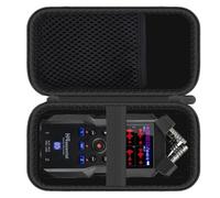 Lamshaw Coque de Protection Premium MP3 - Housse Anti-Choc Grade avec Fermeture Éclair, Étui Portable Résistant à l'eau et à la Poussière - Compatible avec Zoom H4 Enregistreur Audio (Noir)