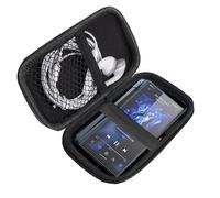 Lamshaw Coque de Protection Premium MP3 - Housse Anti-Choc Grade avec Fermeture Éclair, Étui Portable Résistant à l'eau et à la Poussière - Compatible avec FiiO M23 5.5 Pouces Lecteur MP3 (Noir)