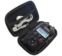 Lamshaw Coque de Protection Premium MP3 - Housse Anti-Choc Grade avec Fermeture Éclair, Étui Portable Résistant à l'eau et à la Poussière - Compatible avec TASCAM DR-40X Lecteur MP3 (Noir)