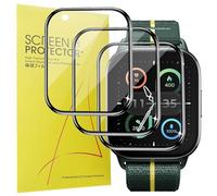 Lamshaw Lot de 3 protections d'écran 3D compatibles avec montre connectée Moto Watch Fit - Film de protection 3D compatible avec Motorola Moto Watch Fit