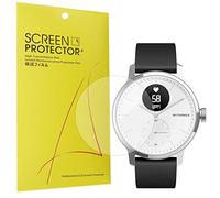 Lamshaw Lot de 6 films protecteurs d'écran compatibles avec Withings ScanWatch 42 mm/38 mm - Couverture complète en TPU transparent - Compatible avec montre connectée hybride Withings ScanWatch 42 mm