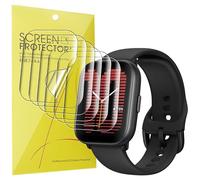 Lamshaw Lot de 6 films protecteurs d'écran transparents en TPU pour Amazfit Active - Couverture complète - Compatible avec Amazfit Active Smart Watch