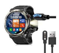 Lamshaw Magnétique Chargeur Compatible avec Blackview/Yxtel/Baolubao W50 PRO 1.45'' Pouces SmartWatch,Magnétique Chargeur Montre Connectée USB 3,3ft Compatible avec Blackview W50 PRO (Noir)