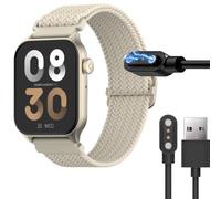 Lamshaw Magnétique Chargeur Compatible avec Echo Z194 SmartWatch,Magnétique Chargeur Montre Connectée USB 3,3ft Compatible avec Atopment (Noir, Type A)