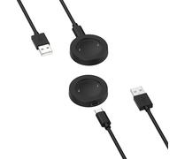 Lamshaw Magnétique Chargeur Compatible avec HONOR Choice Watch 2i 1,85 Pouces SmartWatch,Magnétique Chargeur Montre Connectée USB 3,3ft Compatible avec HONOR Choice Watch 2i (2 Packs-Noir+Noir)