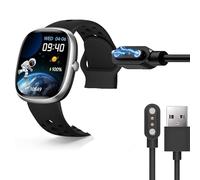 Lamshaw Magnétique Chargeur Compatible avec JoJoego G61 1.83'' Pouces SmartWatch,Magnétique Chargeur Montre Connectée USB 3,3ft Compatible avec JoJoego G61 Watch (Noir)