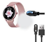 Lamshaw Magnétique Chargeur Compatible avec JOYROOM 1.32" Smart Watch,Magnétique Chargeur Montre Connectée USB Compatible avec JOYROOM 1.32" Smart Watch. (Noir)