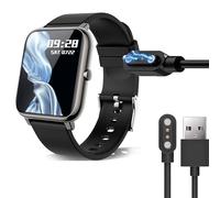 Lamshaw Magnétique Chargeur Compatible avec KALINCO P22 1,4''Pouces SmartWatch,Magnétique Chargeur Montre Connectée USB 3,3ft Compatible avec KALINCO P22 SmartWatch (Noir)