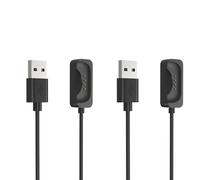 Lamshaw Magnétique Chargeur Compatible avec Oneplus Watch 3,Magnétique Chargeur Montre Connectée USB Compatible avec Oneplus Watch 3 (2 Packs-Noir+Noir)
