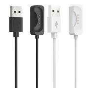 Lamshaw Magnétique Chargeur Compatible avec Oneplus Watch 3,Magnétique Chargeur Montre Connectée USB Compatible avec Oneplus Watch 3 (2 Packs-Noir+Blanc)