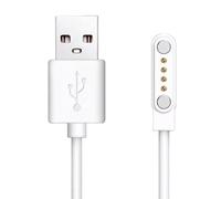 Lamshaw Magnétique Chargeur Compatible avec SPC Smartee 4G Junior SmartWatch,Magnétique Chargeur Montre Connectée USB 3,3ft Compatible avec SPC Smartee 4G Junior，Blanc