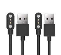 Lamshaw Magnétique Chargeur Compatible avec SPC Smartee 4G Senior SmartWatch,Magnétique Chargeur Montre Connectée USB 3,3ft Compatible avec SPC Smartee 4G Senior，Noir+Noir：Type A