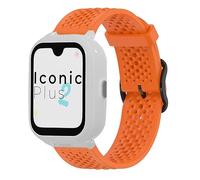 Lamshaw Silicone Sports Strap Compatible avec SaveFamily Iconic Plus 2/Senior/Plus 4G/Slim 4G/Enjoy Bracelets, Latest Silicone Strap Desginated Metal Boucle Compatible for SaveFamily SmartWatch