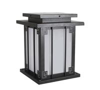 Lamsolairependue Noire Pour Poteau, D'Extérieur, Étanchéité Ip54, Éclairage de Clôture, Éclairage de Jardin, Colonne Extérieure, E27, Pour Décoration de Patio Et de Cour - 1 Paquet/25 Cm/A