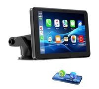 Lamto sans Fil CarPlay pour Apple Car Play &Android Auto,Écran Tactile IPS de 7 Pouces Voiture Stéréo,ecran carplay Voiture,Autoradio Portable avec Mirror Link/Bluetooth/Siri/Goo-gle GPS Navigation