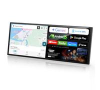 LAMTTO 11″ Autoradio Écran CarPlay sans Fil avec Google-Play & Gemini AI | AppIe Car Play Portable Android Auto avec 8-core 4+32GB Net-flix Youtube/Caméra de Recul/Airplay/Bluetooth/Navigation/FM