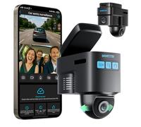 LAMTTO 4G LTE Cellulaire Caméra Sécurité Voiture Antivol, GPS Tracker pour Surveillance Véhicules, Alarmes instantanées Via Stockage Cloud, Live Vue en Direct Distance, Dashcam pour Flottes & Famille
