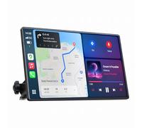 LAMTTO 9" Carplay Voiture Écran,Car Play sans Fil&Android Auto,2.5K Dashcam Front Cam&1080P Caméra de recul,Portable Autoradio avec Écran Tactile/Navigation/Bluetooth/Mirror Link/Siri Assistant/FM