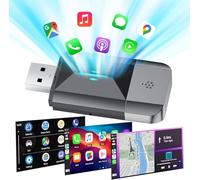 LAMTTO Adaptateur CarPlay sans Fil 2 en 1 Carplay & Android Auto