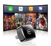 LAMTTO Adaptateur CarPlay sans Fil pour iPhones&Android Auto avec AirPlay/Miracast,Convertit Car Play Filaire en sans Fil Plug&Play,Compatible Uniquement avec Les Véhicules équipés de CarPlay Filaire