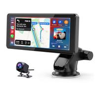 LAMTTO Écran CarPlay Voiture sans Fil 6.86 Pouces,Android Auto&A-pple Carplay,Car Autoradio Car Play Voiture sans Fil avec Écran Tactile/Navigation/Bluetooth/MirrorLink/Siri Assistant/AUX/FM