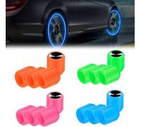 LAMWQYC 5 Pièces Couvercles De Valve De Pneu pour Mercedes Benz GLC Coupe C254 2024, Bouchons de Valve Lumineux fluorescents pour Voitures Accessoires De Voiture,Pink