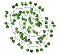 LAMXD Lierre Artificiel Guirlande, 1 Pcs Faux Lierre Vignes, Fausses Plantes Décoration Vert Feuilles pour Mariage, Fêtes, Célébration, Cuisine, Bureau, Jardin, Murale, Interieur Extérieure(Pastèque)