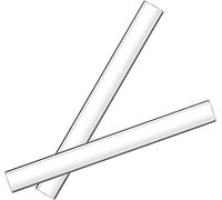 LAMXD Lot de 2 rouleaux en argile acrylique creux ultra lisse - Matériau solide - Pour argile, loisirs créatifs, argile polymère (acrylique creux)