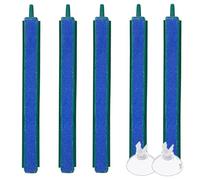 LAMXD Lot de 5 barres de pierre à air 12 cm 10,7 cm pour pompe d'aquarium Vert/bleu