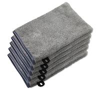 LAMXD Lot de 5 gants démaquillants en microfibre pour le visage