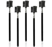 LAMXD Lot de 5 peignes à sourcils double face pour aider à enlever les taches de déchirure des animaux domestiques - Mini peigne de toilettage pour enlever le mucus et la croûte des chiens, chats et