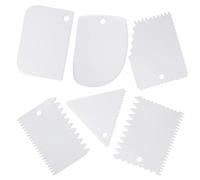 LAMXD Lot de 6 grattoirs à pâte - Pour lisser les bords de la crème