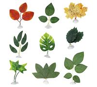 LAMXD Lot de 9 coussins de hamac en forme de feuilles de lit Betta pour poissons Betta Accessoires pour plantes pour un repos léger et réaliste simulant l'habitat